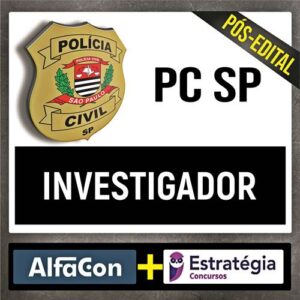 Rateio COMBO PC SP Pós Edital 2022 - Investigador - ESTRATÉGIA + ALFACON