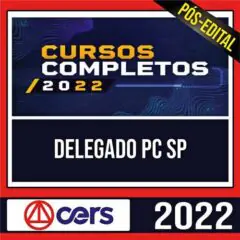 PC SP Pós Edital 2022 - Delegado de Polícia Civil + Plano de Estudo - CERS
