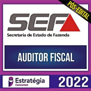 Rateio SEFAZ MG PÓS EDITAL 2022 - Auditor Fiscal - ESTRATÉGIA