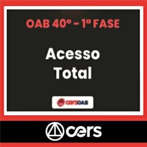 RATEIO OAB 40º Exame de Ordem - 1ª Fase - ACESSO TOTAL - CERS