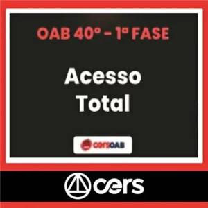 RATEIO OAB 40º Exame de Ordem - 1ª Fase - ACESSO TOTAL - CERS