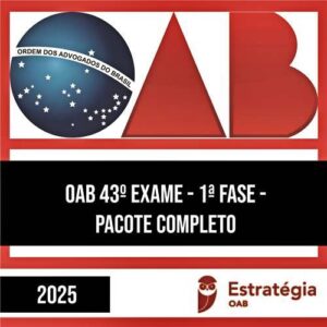 RateIo OAB 2025 - 43º Exame - 1ª Fase (Pacote Completo) - ESTRATÉGIA