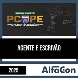 Rateio PC PE 2025 - Agente e Escrivão - ALFACON