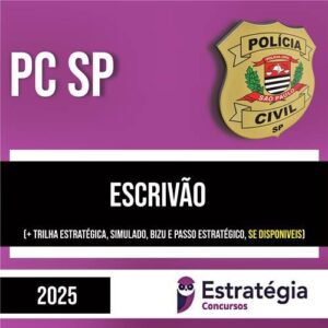 Rateio PC SP 2025 - Escrivão - ESTRATÉGIA