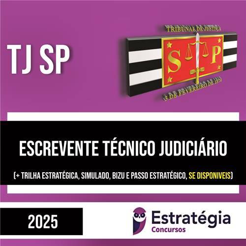 Rateio TJ SP (PÓS EDITAL) 2025 - Escrevente Judiciário - ESTRATÉGIA