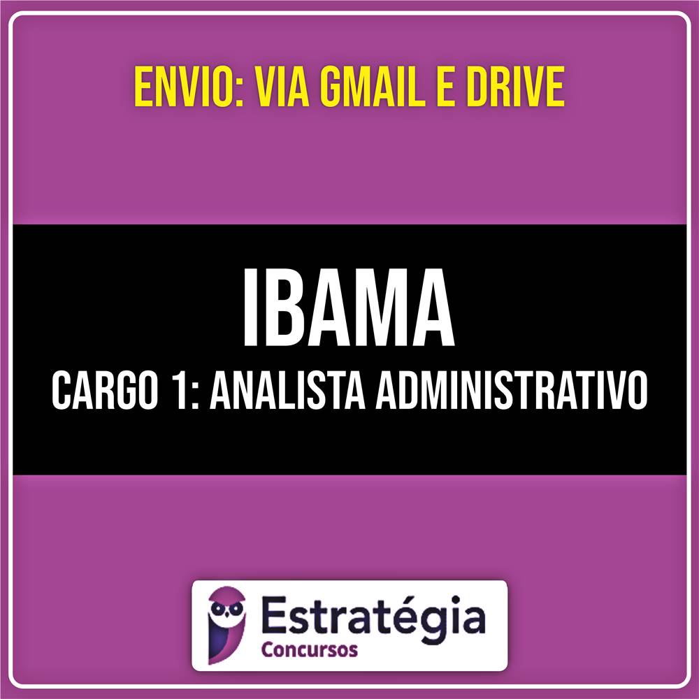 Rateio IBAMA - Cargo 1: Analista Administrativo (2026) - ESTRATÉGIA