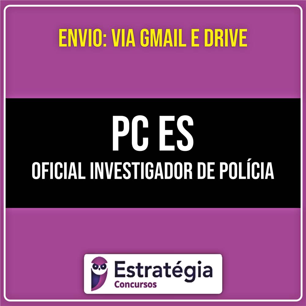 Rateio PC ES - Oficial Investigador de Polícia (2026) - ESTRATÉGIA
