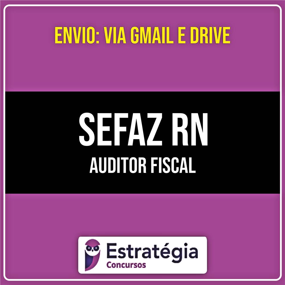 Rateio SEFAZ RN - Auditor Fiscal de Receitas Estaduais (2026) - ESTRATÉGIA