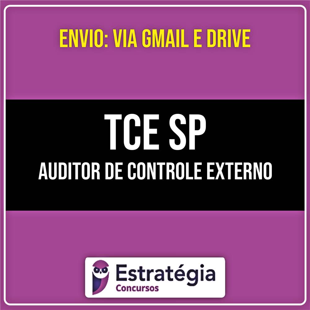 Rateio TCE SP - Auditor de Controle Externo - DIPE (2026) - ESTRATÉGIA
