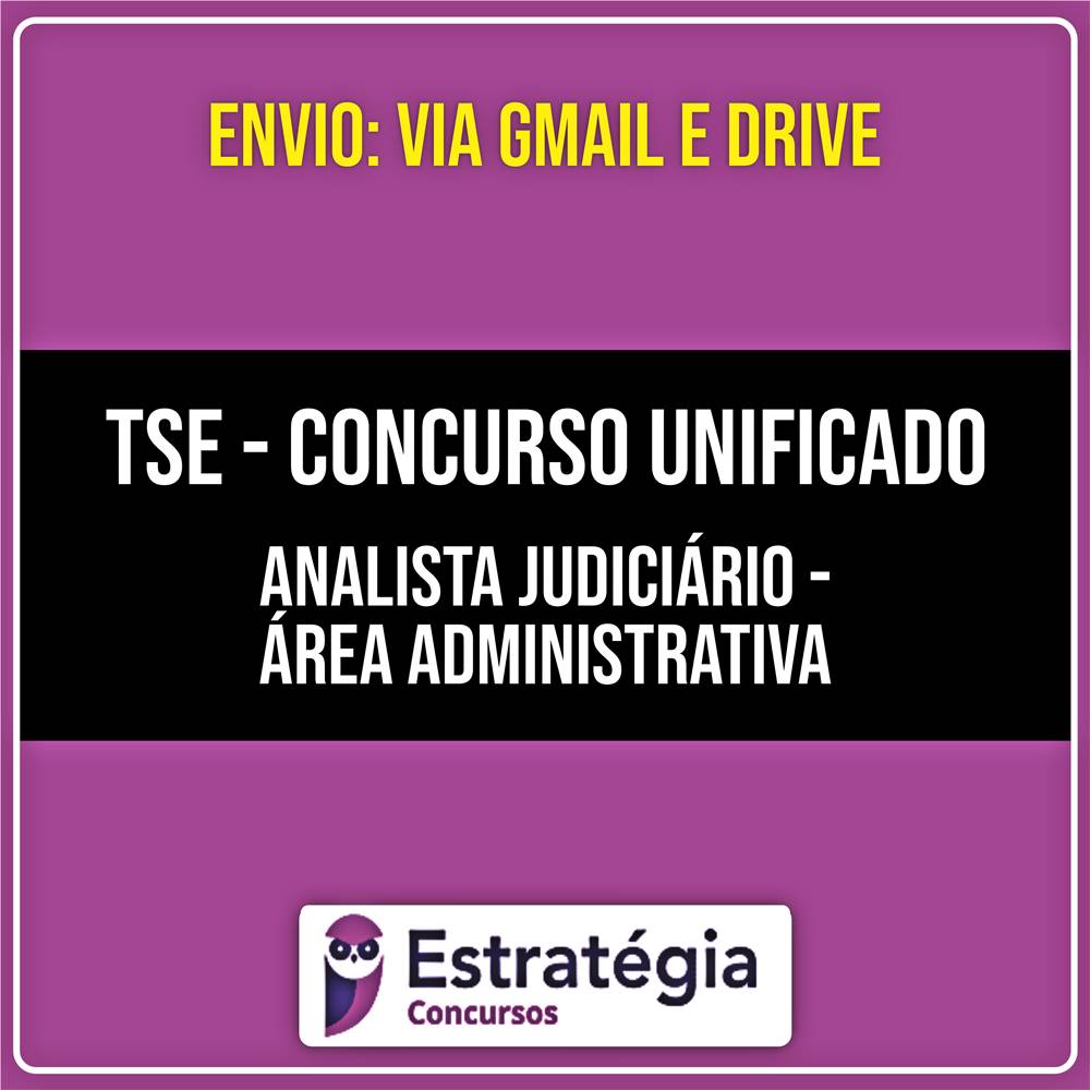 Rateio TSE - Concurso Unificado - Analista Judiciário - Área Administrativa (2026) - ESTRATÉGIA