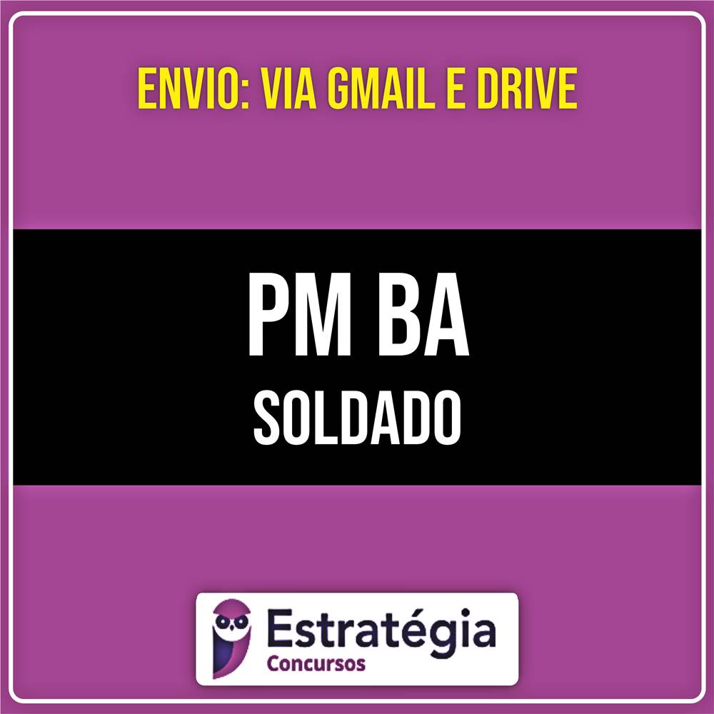 Rateio PM BA - Soldado (2026) - ESTRATÉGIA