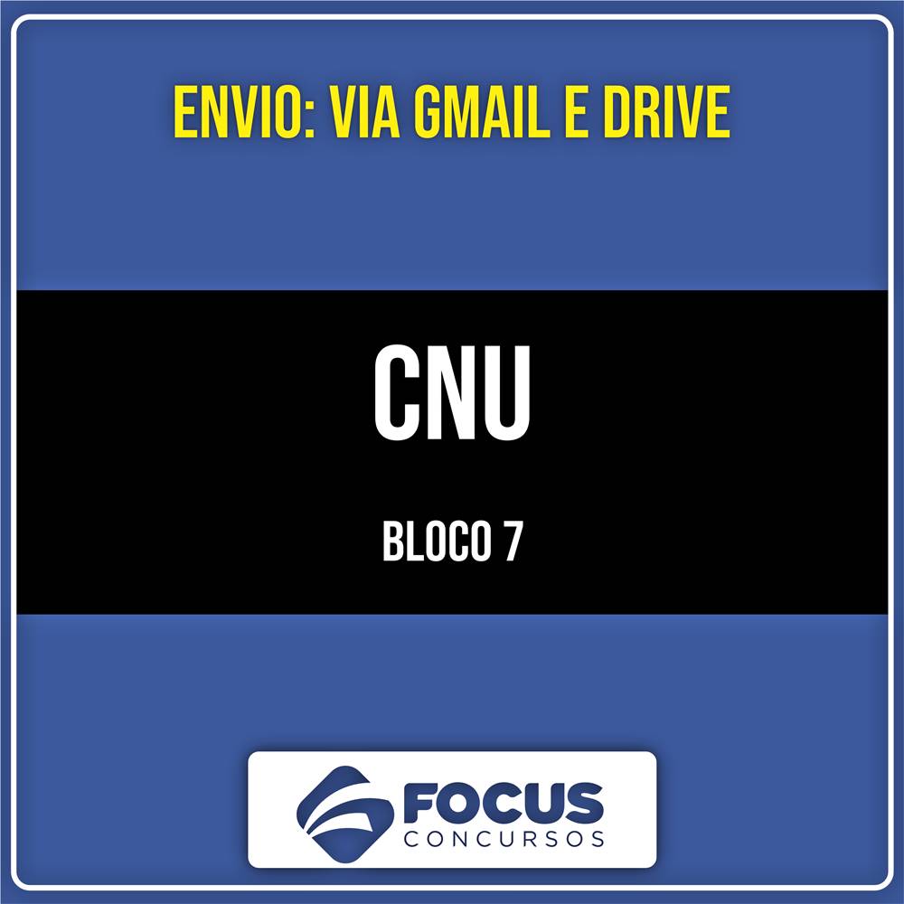 Rateio CNU - Bloco 7: Justiça e Defesa (2026) - FOCUS