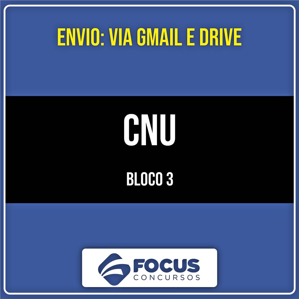 Rateio CNU - Bloco 3: Ciências, Dados e Tecnologia (2026) - FOCUS