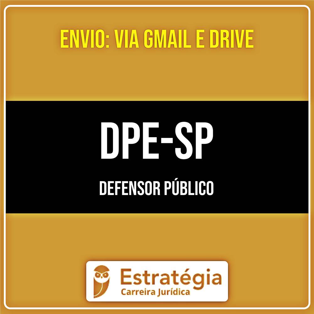 Rateio DPE SP (Defensor Público) Pacote Teórico (2026) - ESTRATÉGIA