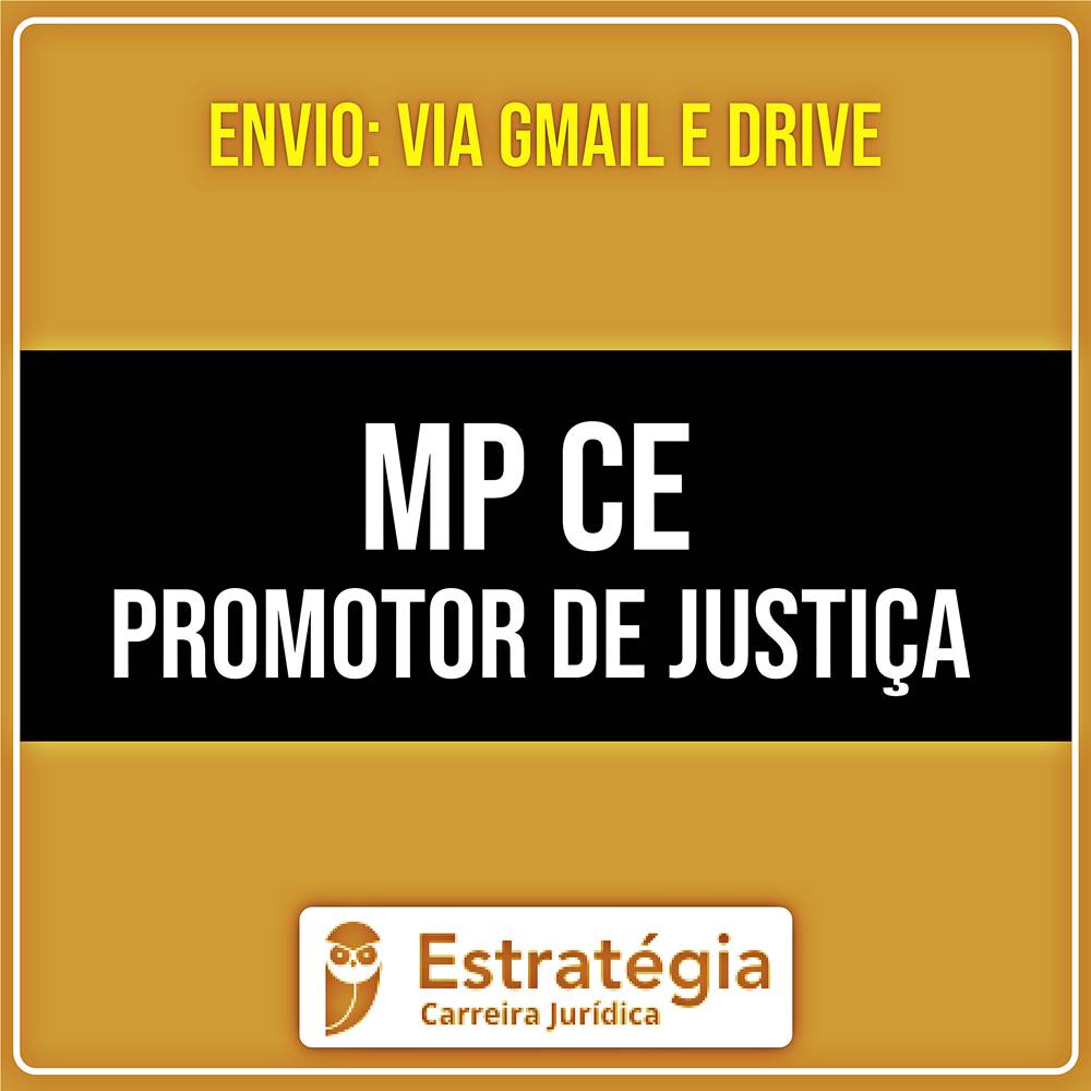 Rateio MP CE (Promotor de Justiça) Pacote Teórico (2026) - ESTRATÉGIA