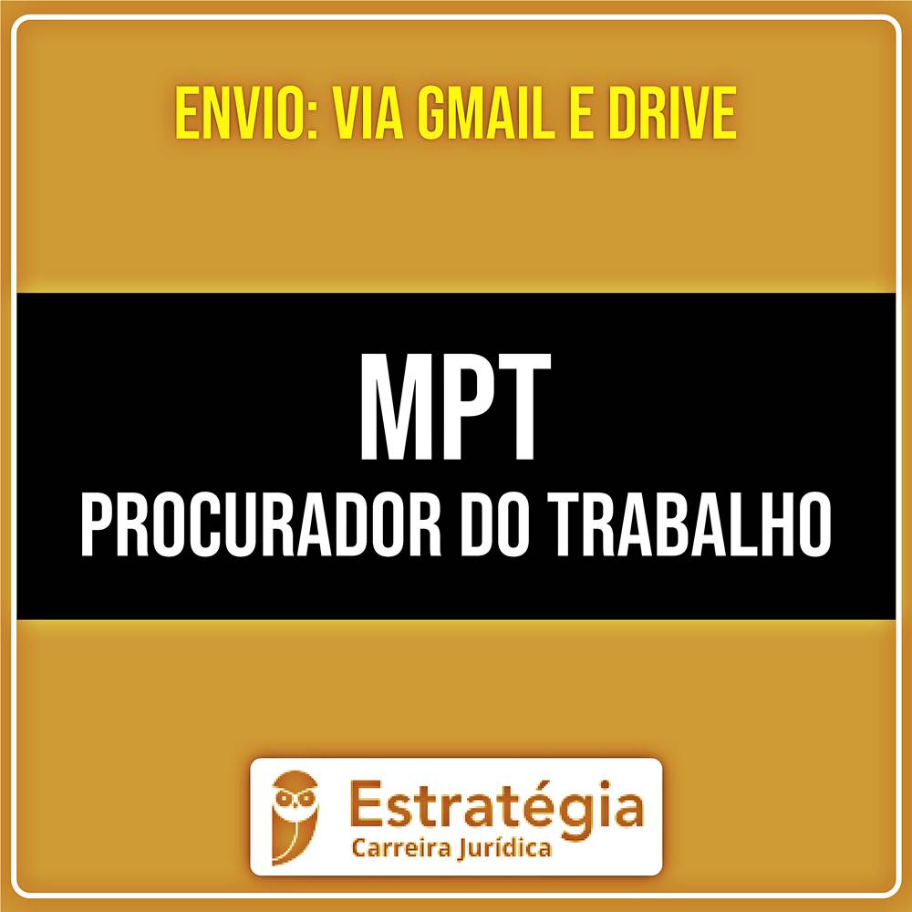 MPT (Procurador do Trabalho) Pacote Teórico (2026) - ESTRATÉGIA