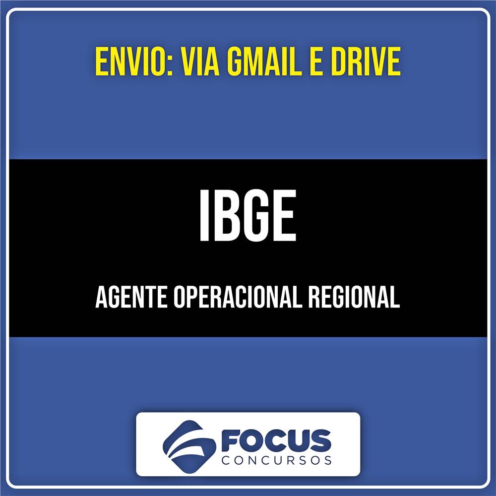 Rateio IBGE - Agente Operacional Regional (2026) - FOCUS