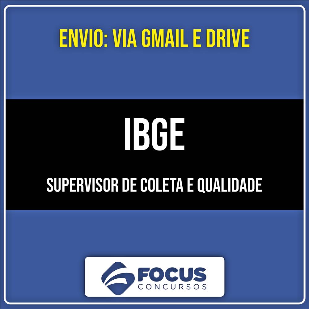 Rateio IBGE - Supervisor de Coleta e Qualidade (2026) - FOCUS