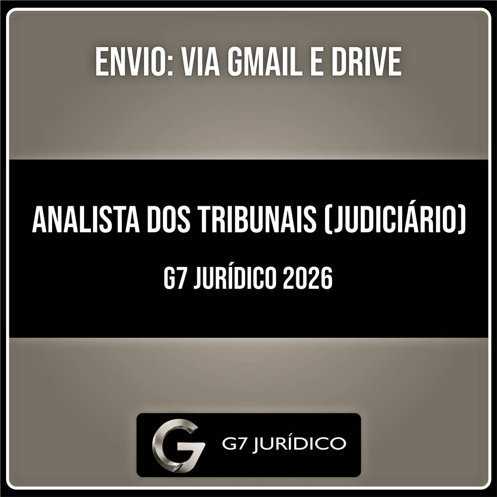 Rateio Analista dos Tribunais (Judiciário) 2026 - G7 JURIDICO