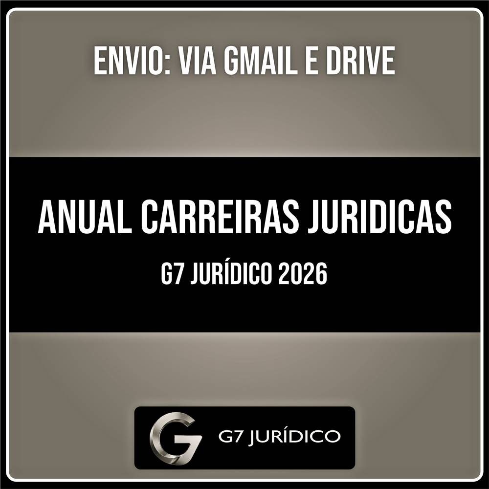 Rateio Anual Carreiras Jurídicas 2026 - G7 JURÍDICO