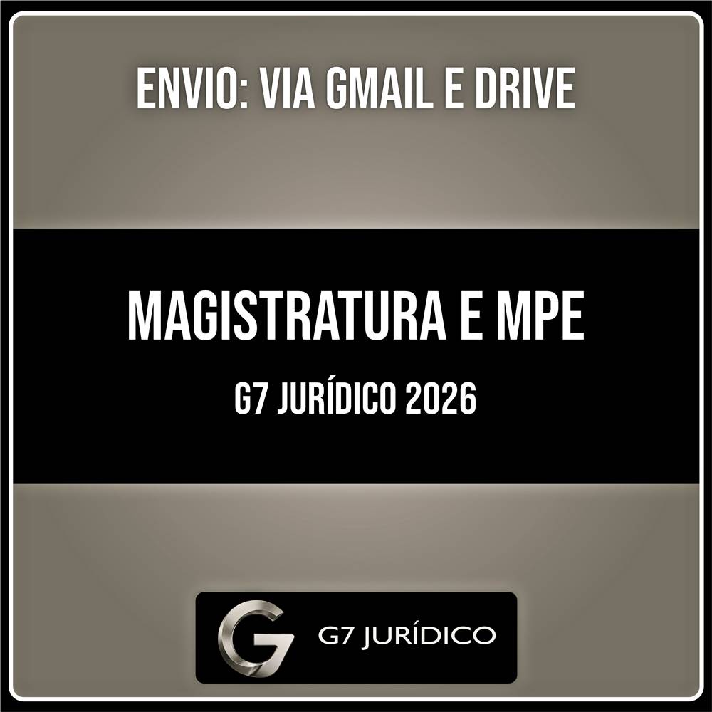 Rateio Magistratura e MPE (2026) - G7 JURÍDICO