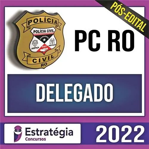 Rateio PC RO Pós Edital 2022 - DELEGADO - ESTRATÉGIA