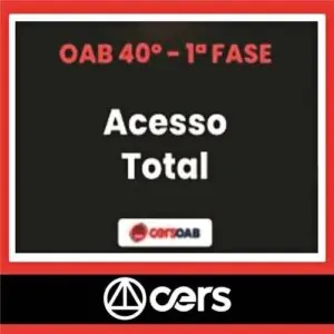 RATEIO OAB 40º Exame de Ordem - 1ª Fase - ACESSO TOTAL - CERS