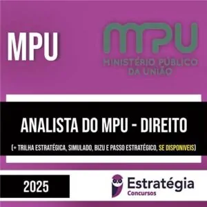Rateio MPU (Pós-Edital) 2025 - Analista do MPU - Direito - ESTRATÉGIA