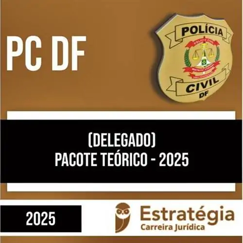 Rateio PC DF 2025 - Delegado (Pacote Teórico) - ESTRATÉGIA