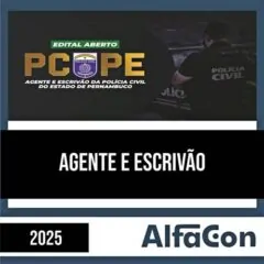 Rateio PC PE 2025 - Agente e Escrivão - ALFACON