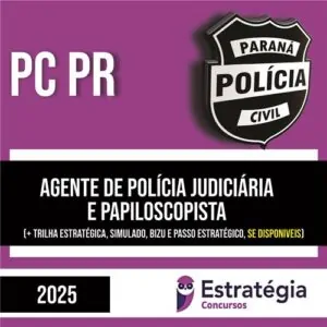 Rateio PC PR 2025 - Agente e Papiloscopista - ESTRATÉGIA