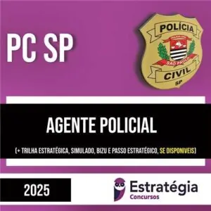 Rateio PC SP 2025 - Agente Policial - ESTRATÉGIA