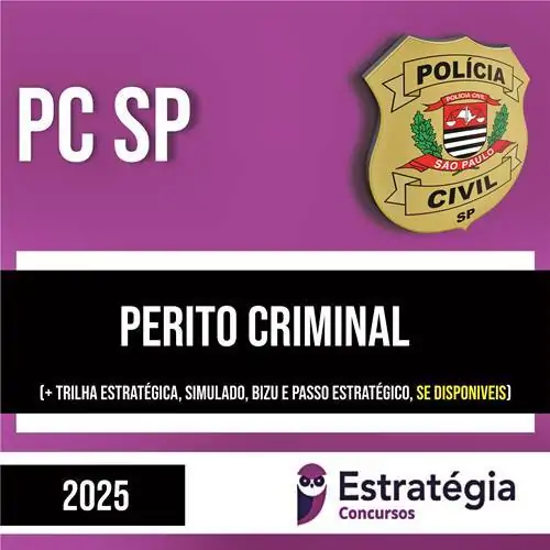 Rateio PC SP 2025 - Perito Criminal - ESTRATÉGIA