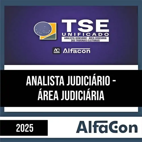 Rateio TSE 2025 - Analista judiciário - Área Judiciária - ALFACON