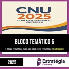 Rateio CNU 2025 (Pós-Edital) – Bloco 6: Desenvolvimento socioeconômico | ESTRATÉGIA