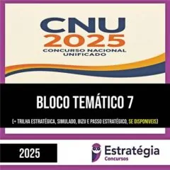 Rateio CNU 2025 (Pós-Edital) – Bloco 7 – Justiça e Defesa | ESTRATÉGIA