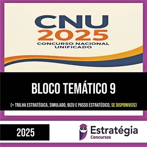Rateio CNU 2025 (Pós-Edital) – Bloco 9 – Intermediário – Regulação | ESTRATÉGIA