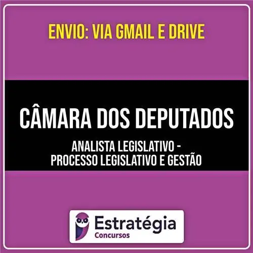 Rateio CÂMARA DOS DEPUTADOS - Analista Legislativo - (PÓS EDITAL) 2026 - ESTRATÉGIA