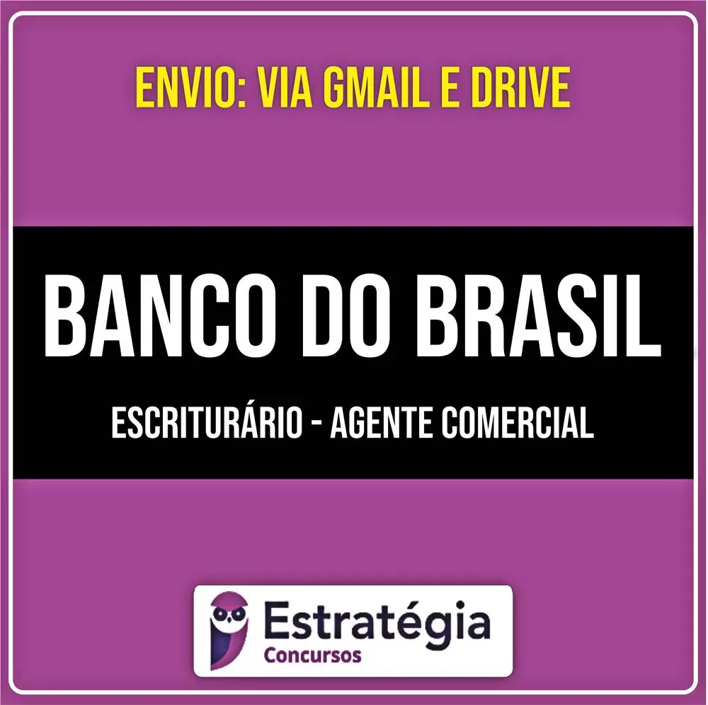 Rateio Banco do Brasil 2026 – Escriturário Agente Comercial – ESTRATÉGIA