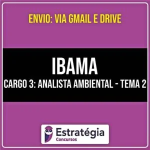 Rateio IBAMA - Cargo 3: Analista Ambiental - Tema 2: Manejo (2026) - ESTRATÉGIA