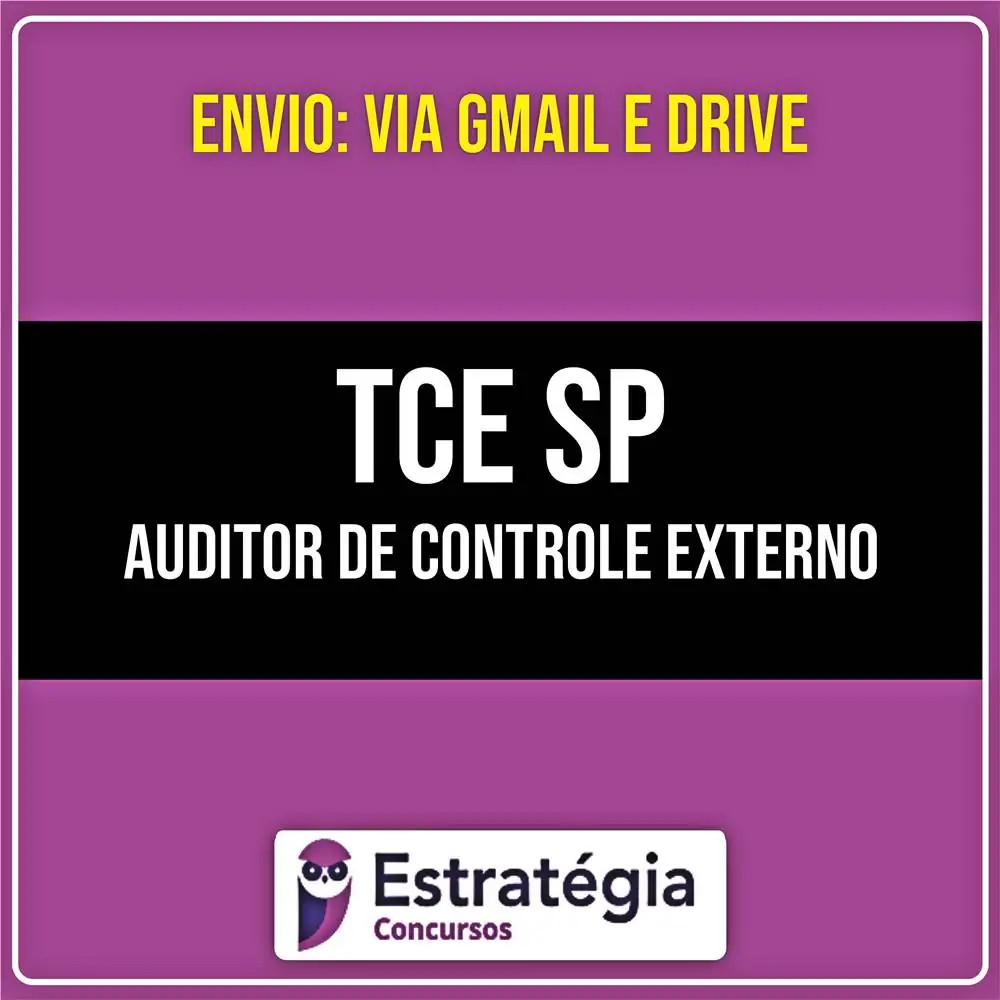 Rateio TCE SP - Auditor de Controle Externo - DIPE (2026) - ESTRATÉGIA