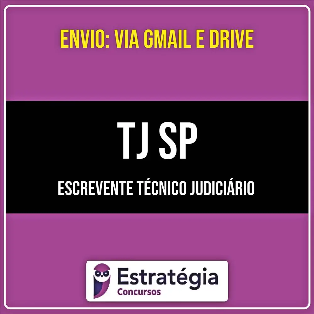 Rateio TJ SP 2026 - Escrevente Técnico Judiciário - ESTRATÉGIA