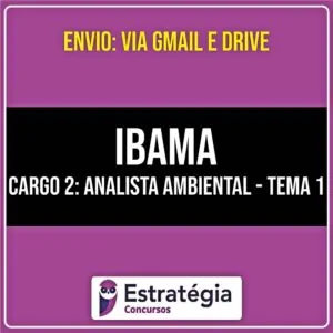Rateio IBAMA - Cargo 2: Analista Ambiental - Tema 1 (2026) - ESTRATÉGIA