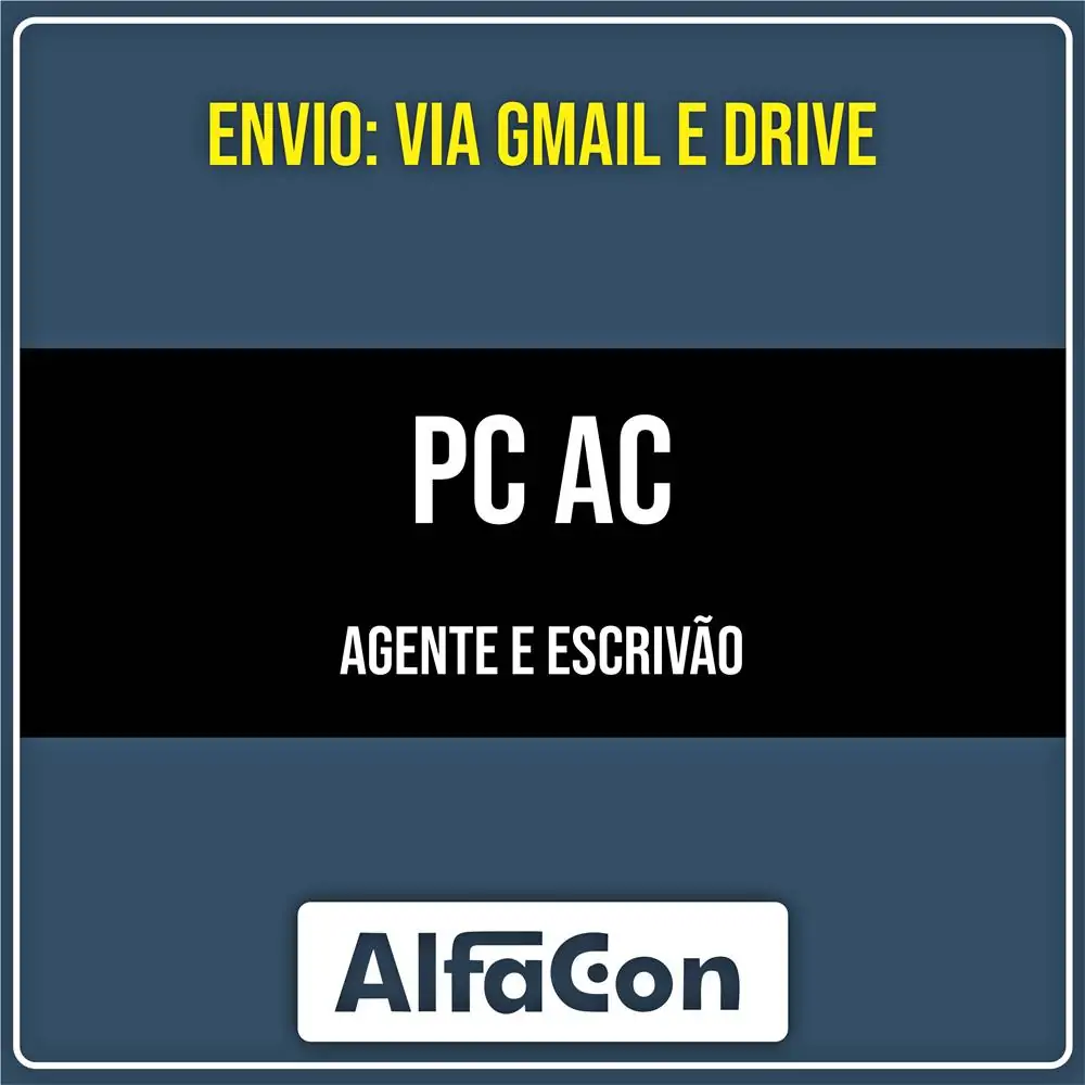 Rateio PC AC - Agente e Escrivão (2026) - ALFACON