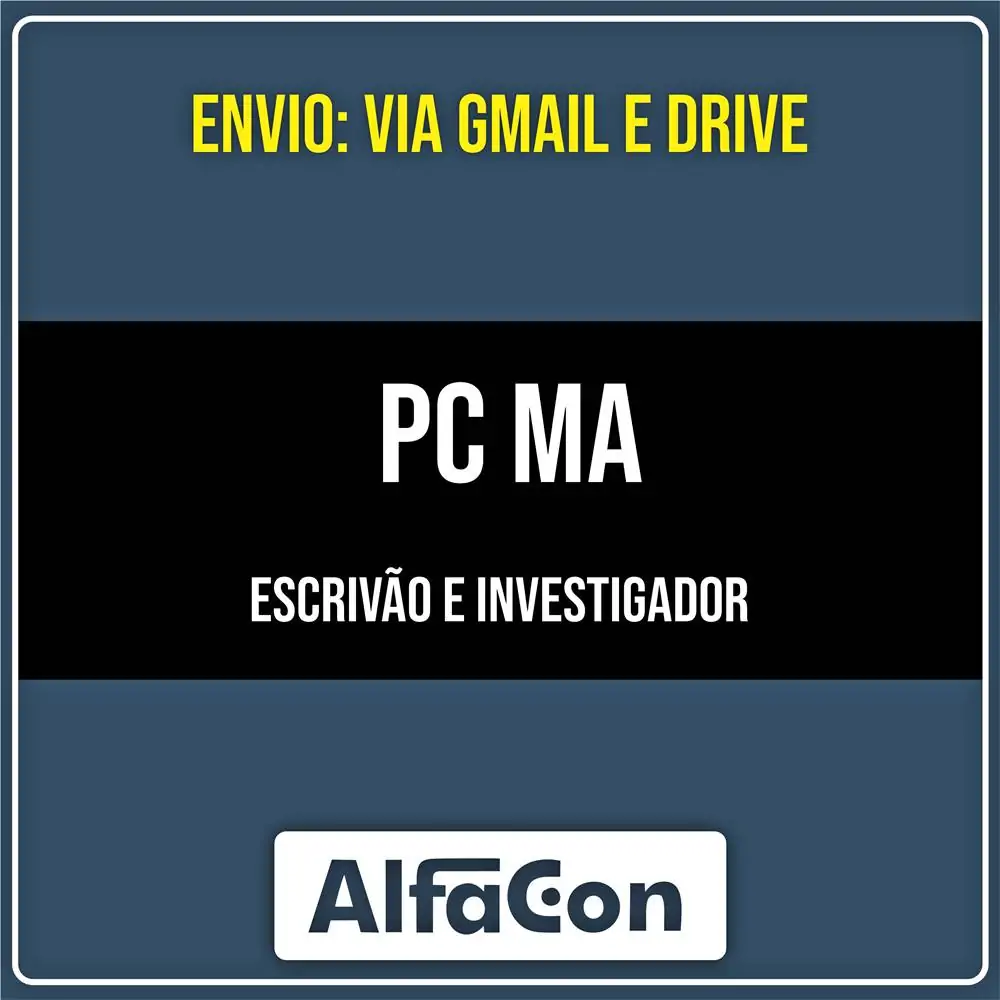 Rateio PC MA - Escrivão e Investigador (2026) - ALFACON