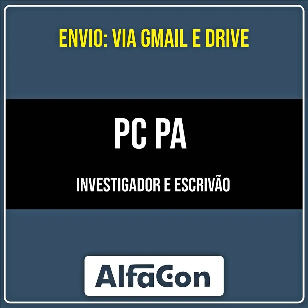 Rateio PC PA - Investigador e Escrivão (2026) - ALFACON