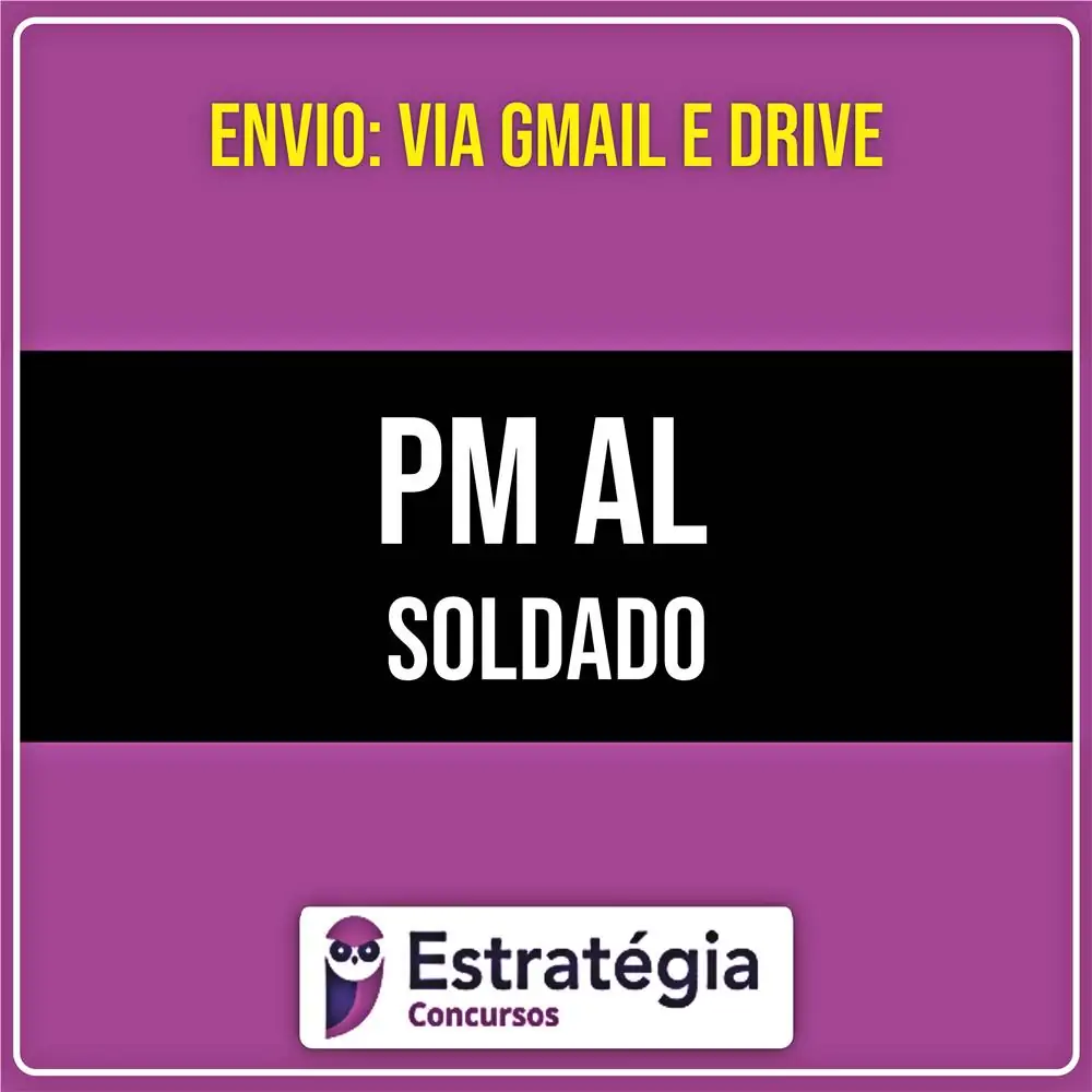 Rateio PM AL (PÓS EDITAL) - Soldado (2026) - ESTRATÉGIA