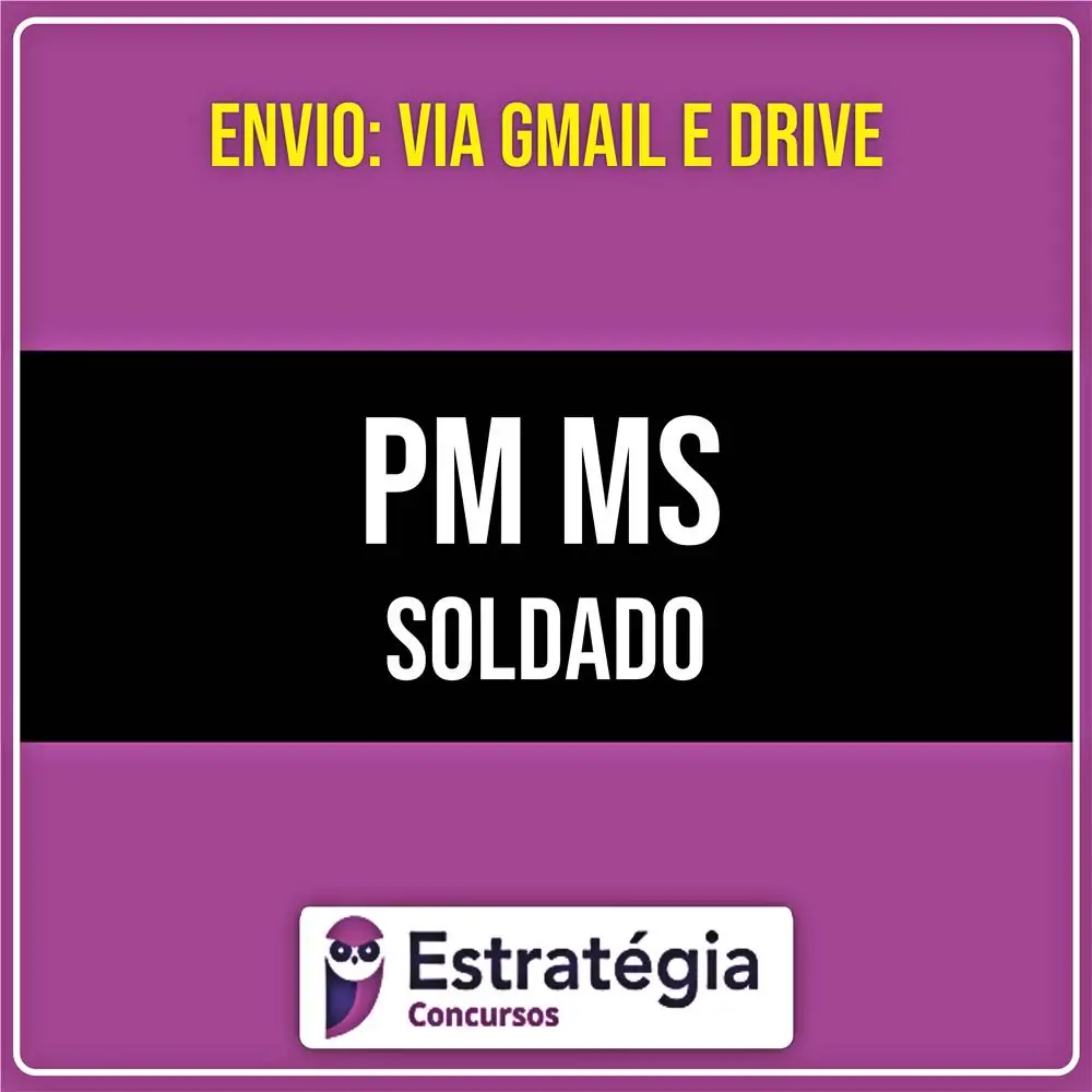 Rateio PM MS - Soldado (2026) - ESTRATÉGIA