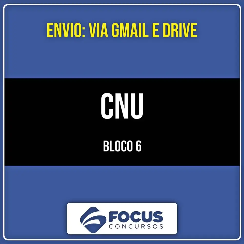 Rateio CNU - Bloco 6: Desenvolvimento Socioeconômico (2026) - FOCUS