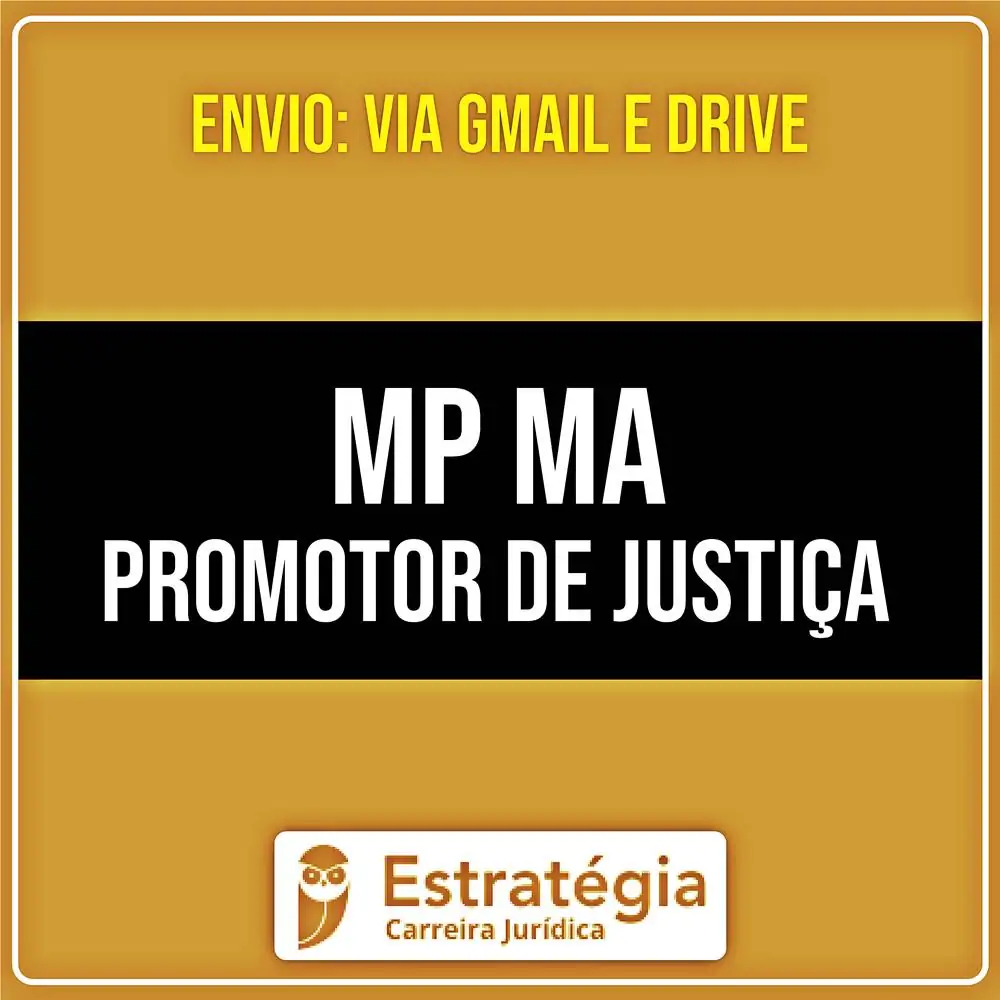 Rateio MP MA (Promotor de Justiça) Pacote Teórico (2026) - ESTRATÉGIA